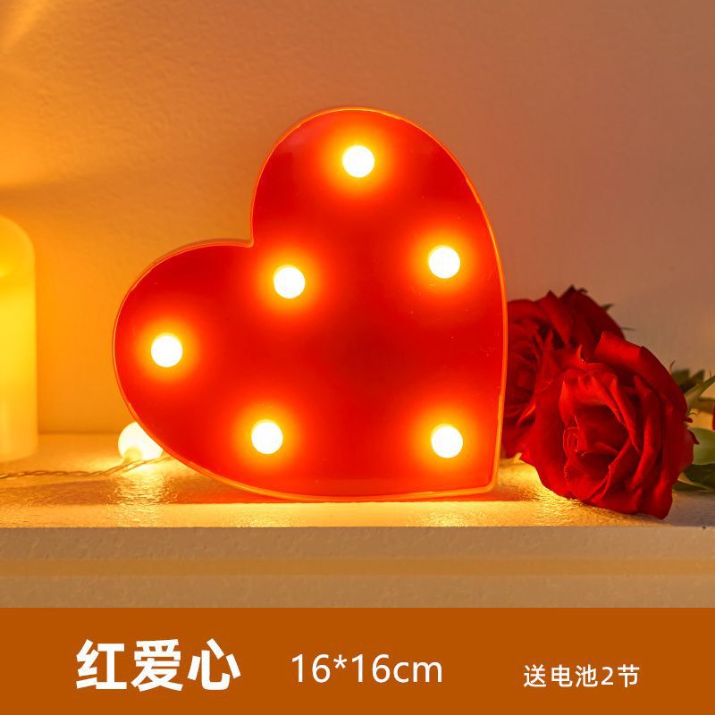 生日快乐字母灯彩灯led场景布置装饰字牌后备箱求婚道具氛围|undefined