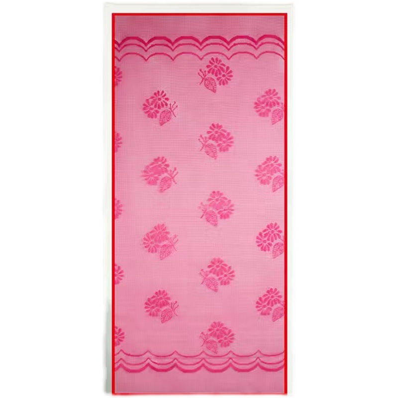 9WOR Summer Mosquitoproof Fly Screen Door Curtain Single Anti-Drift Thick Foam Mesh Door Curtain Dual Wire Adhesive Mesh Curtain Integrated Fabric