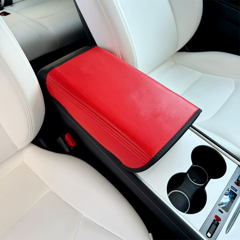 Tesla Model 3/Y Armrest Box Protective Cover Heightening Pad Amazon Central Armrest Protective Pad Logo Wholesale