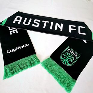 fan scarf printed logo polyester knitted scarf world cup national team scarf fan event scarf gift