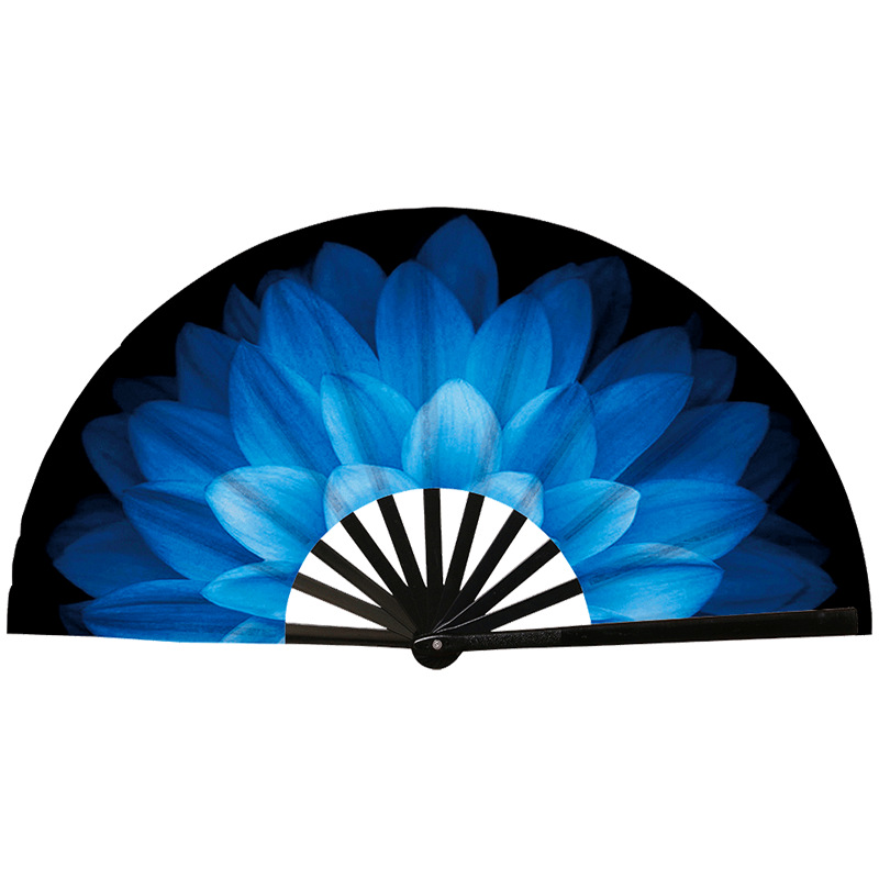 Abanico Plegable de Kung Fu de Plástico, Colorido, para Conciertos y Fiestas