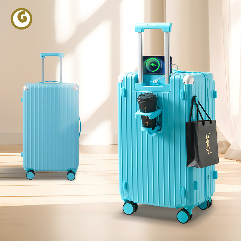 Maleta de alto valor 2024 nueva caja con ruedas multifuncional de 20 pulgadas caja de contraseña de rueda silenciosa de gran capacidad de 24 pulgadas