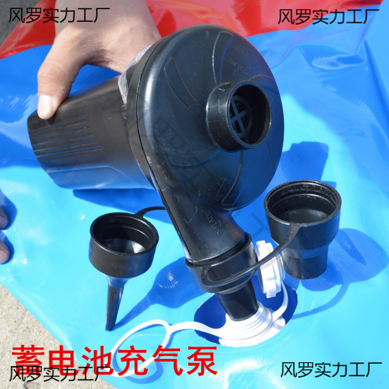 户外蓄电池充气泵便携充气床气船游泳池沙池钓鱼池充气电动打气泵