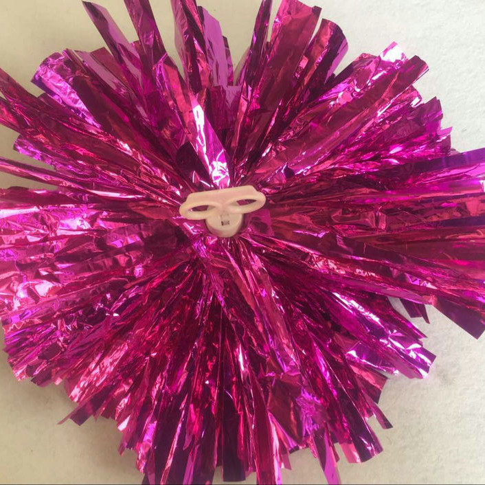 Pompones de Animación para Porristas de PVC Brillantes para Eventos Deportivos