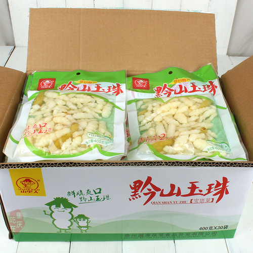 Qian Mountain Jade Jewelry Pagoda Pickled Pepper Pickle Ground Ox 400g Bag Chongqing Salty Pickle Sichuan Pickle Appetizer Stew Dish