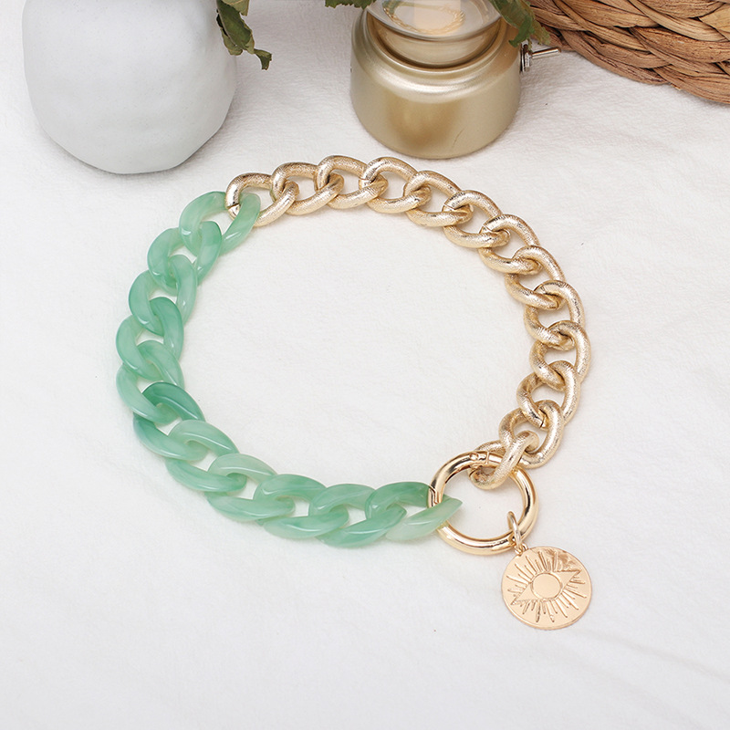 wholesale acrylic color matching necklace Nihaojewelry