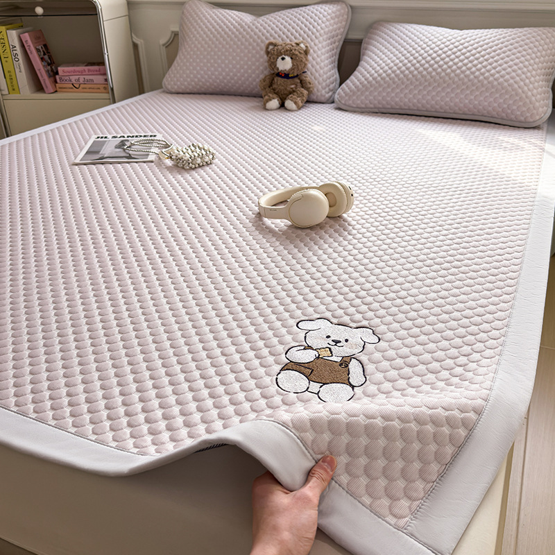 Verano frío madre-infanto esterilla de hielo casera frijoles de aire acondicionado una sola alfombra suave esterilla de verano set de tres piezas