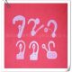 Factory direct supply small plastic hook question hook socks gloves display hook shoelace packaging hook