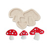 Cartoon acrylic fondant with clove mushrooms, decorations, silicone mold
