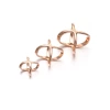 Golden, 12mm, pink gold