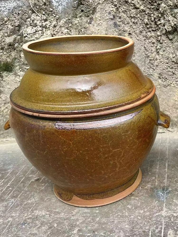 Clay Pot for Steam Cooking Chicken, Steam Pot for Chicken, Health-Preserving Soup Pot, Water-Bath Steaming Pot, Steam Bowl, Steam Pot