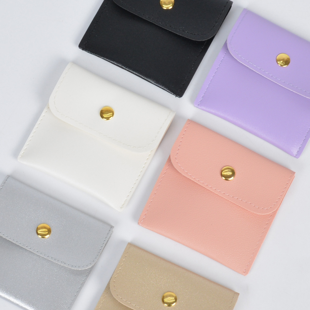 10g Weight Jewelry Packaging Bags Classification 1 Piece Quantity Daily Occasion Pu Leather Material Solid Color Pattern Simple Style Style 1 Piece Pu Leather Simple Style Daily Solid Color Jewelry Packaging Bags 1