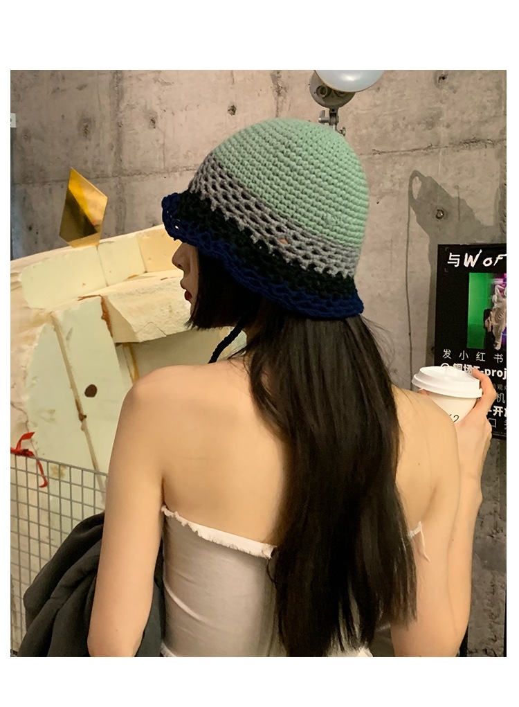 Women's Niche Designer Bucket Wool Hat - Image 3