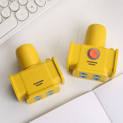 High-power engineering floor drag socket wireless socket plug-in row double copper sheet integrated rubber-coated drag strip plug-in strip