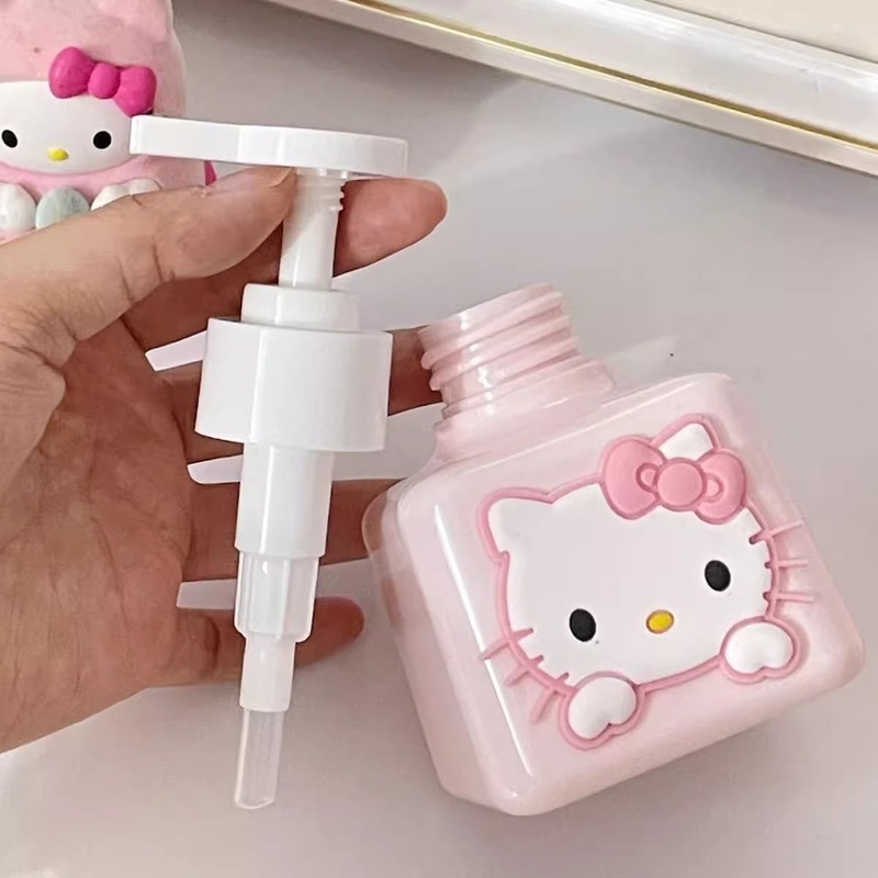 パンチキティボトル、かわいくて見栄えの良いプレス空ボトル、シャワージェルボトル、ローションボトル、家庭用手指消毒剤|undefined