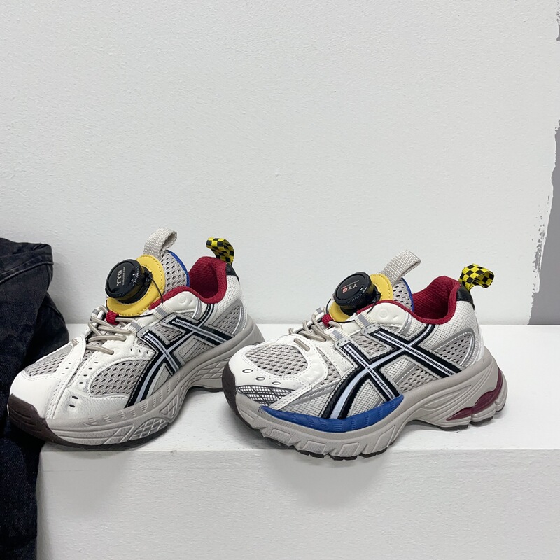 韓国風学生ファッション多用途クラシックスプライシング3色スポーツシューズ2025初秋回転ボタンシューズ|undefined