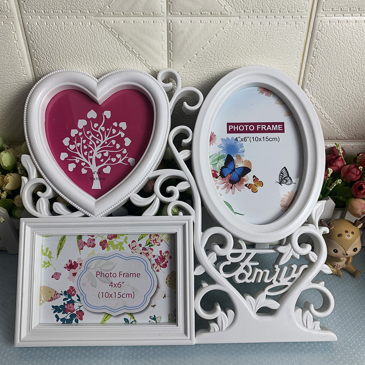 Factory wholesale cost-effective combination of conjoined plastic family photo frame wall wall decoration photo frame cross-border