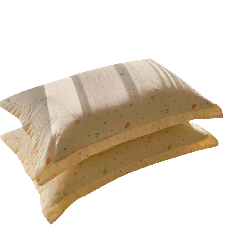 Un par de fundas de almohada de hilo de doble capa de algodón de nuevo estilo 2025 48cm x 74cm funda interior de algodón para niños