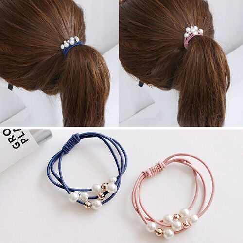 Nine-bead headband manufacturers wholesale simple Korean style hair small fresh ornaments new style rubber band hair ties headband accessories