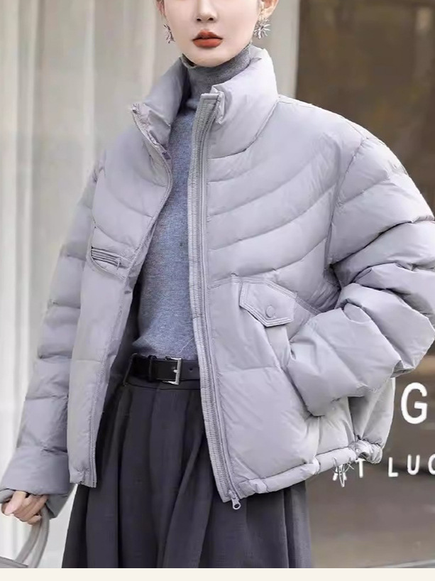 Winter short velvet small down jacket