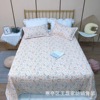 Cotton sheet, mat, summer set, increased thickness, 3 piece set