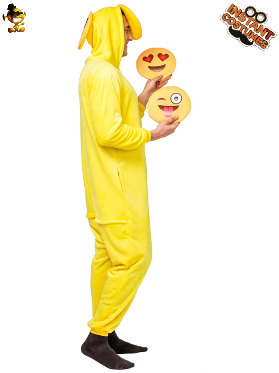 Adulto expresión divertida cara sonriente lindo pijamas mono europeo y americano Halloween Masquerade Cosplay traje