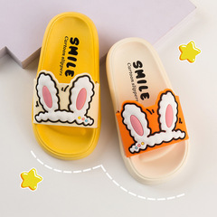 兔耳朵兒童拖鞋新款軟底防滑女童一字拖家居外穿男寶寶涼拖鞋批發