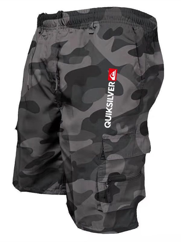 Cross-border moda multi-Bolsillo ropa de trabajo pantalones cortos de los hombres casual quinto pantalones de comercio exterior Amazon Venta caliente guardapolvos