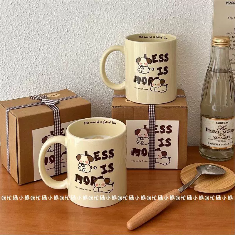 Genuine retro ceramic tea cup, gift box, Birthday gift