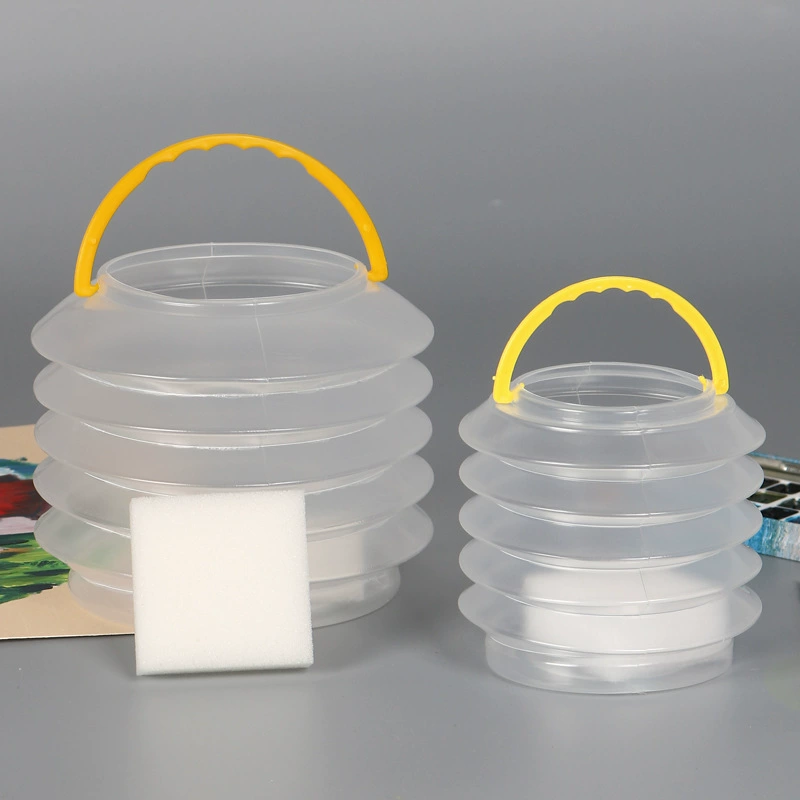 Складное ведро для акварельных кистей, ведро для мытья цветных красок, детское ведро для мытья кистей, складное ведро для рисования