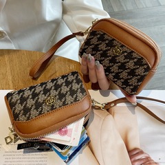 零錢包女迷你帆布媽媽款拉鏈鑰匙薄款小錢包硬幣小巧零錢袋大容量