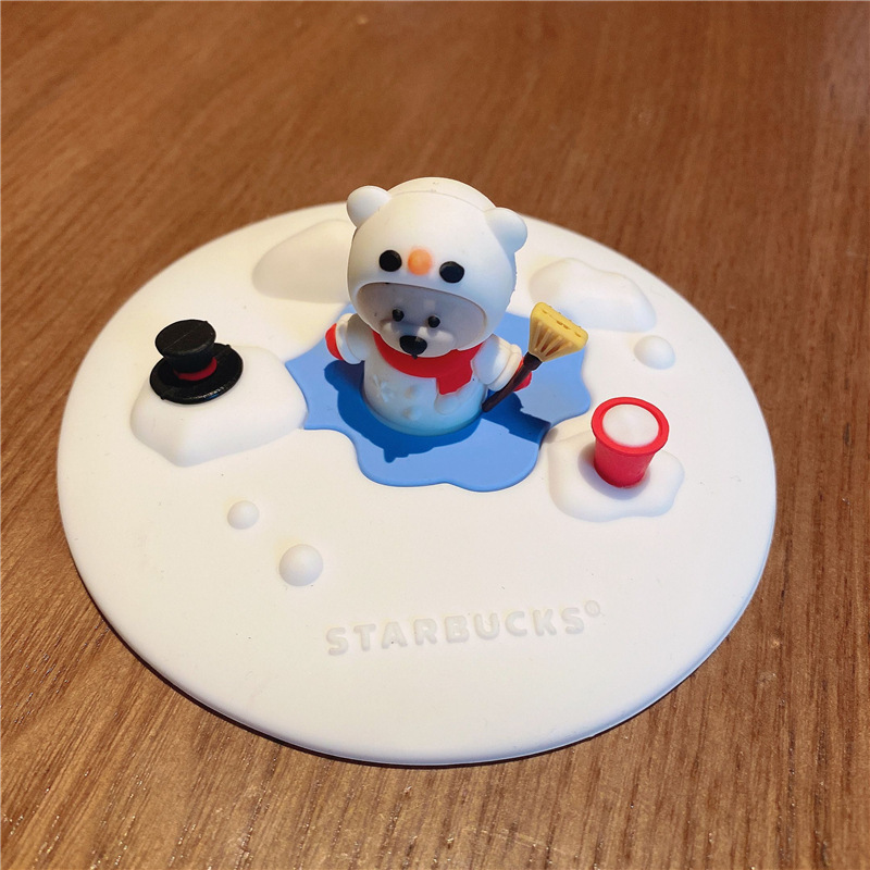 老虎硅胶杯盖咖啡杯防尘盖子卡通松鼠圆形杯盖陶瓷杯盖配件|undefined