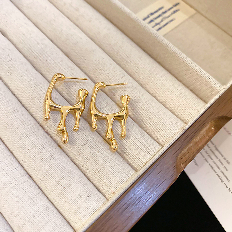Pendientes de doble cara de la Perla del diamante de la aguja de plata Corea del Sur ins elegante pendientes de estilo frío pendientes de diseño de moda para las mujeres