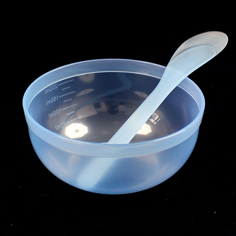 Herramientas de máscara facial 3 # máscara facial bowl varilla de máscara de maquillaje bowl de plástico varilla de plástico cuchilla de raspador de belleza