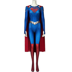 スーパーマンとルイズcos服スーパーマンレオタードのマントセットコスプレハロウィーン衣装