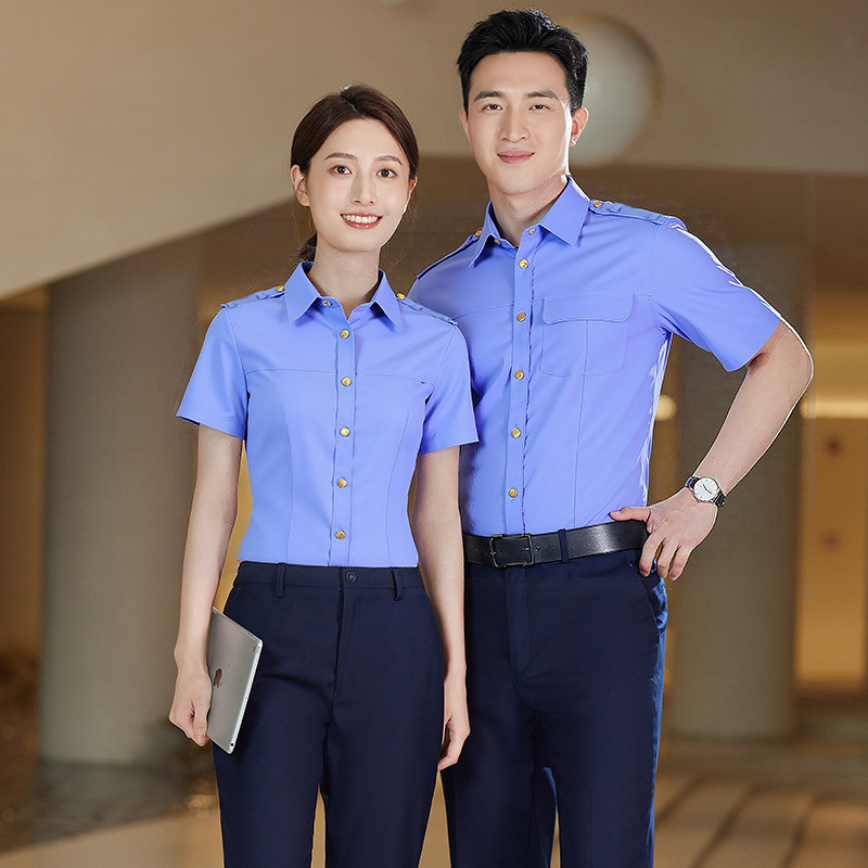 New Railway Uniform 23-Style Men's and Women's Outer Short-Sleeved Shirts Work Clothes Blue Long-Sleeved Shirts New Railway Uniforms New Railway Uniform 23-Style Men's and Women's Outer Short-Sleeved Shirts Work Clothes Blue Long-Sleeved Shirts New Railway Uniforms