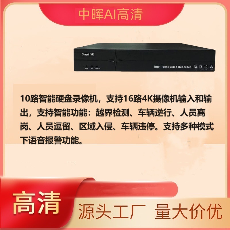 支持RTMP推流 支持报警抓拍报警邮件发送支持GB28181全功能NVR录