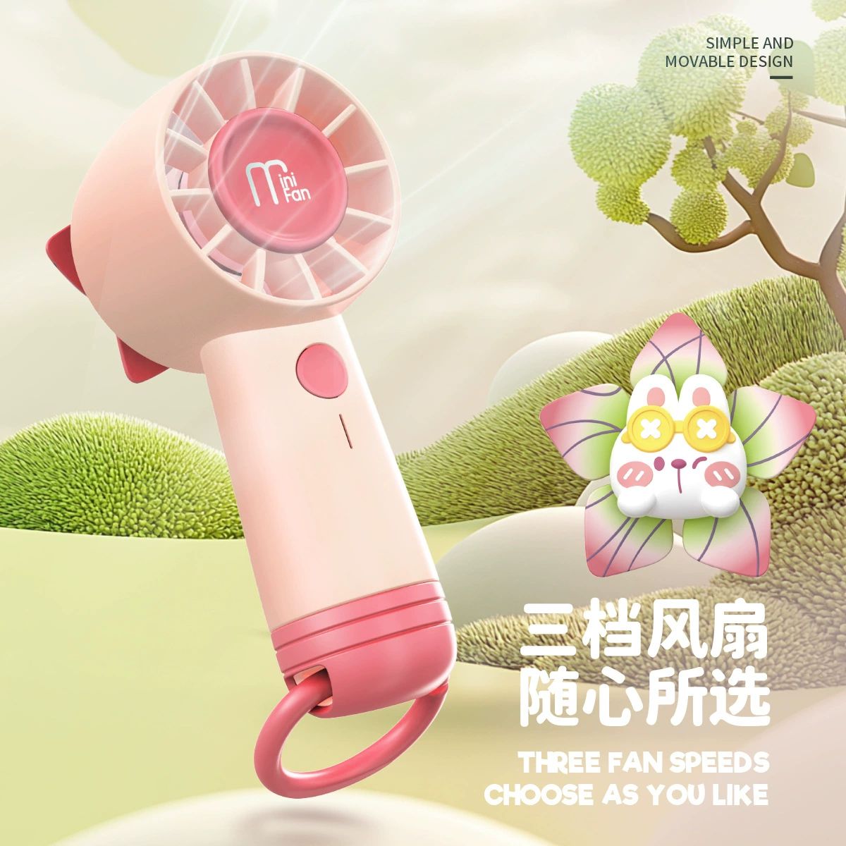 Handheld windmill toy, table air fan for students, new collection