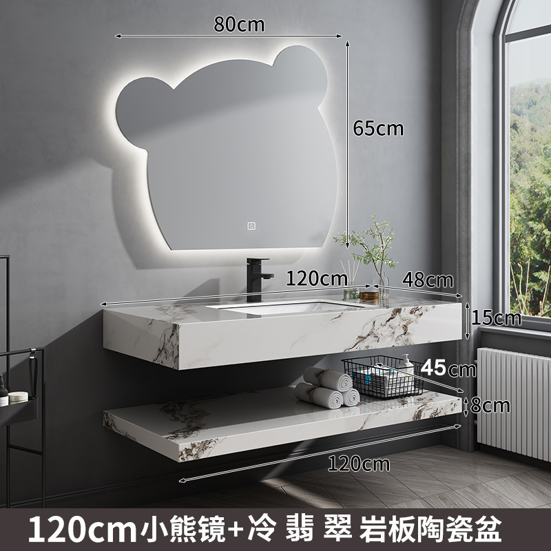 120 espejos de oso + lava de cerámica de piedra fría de esmeralda