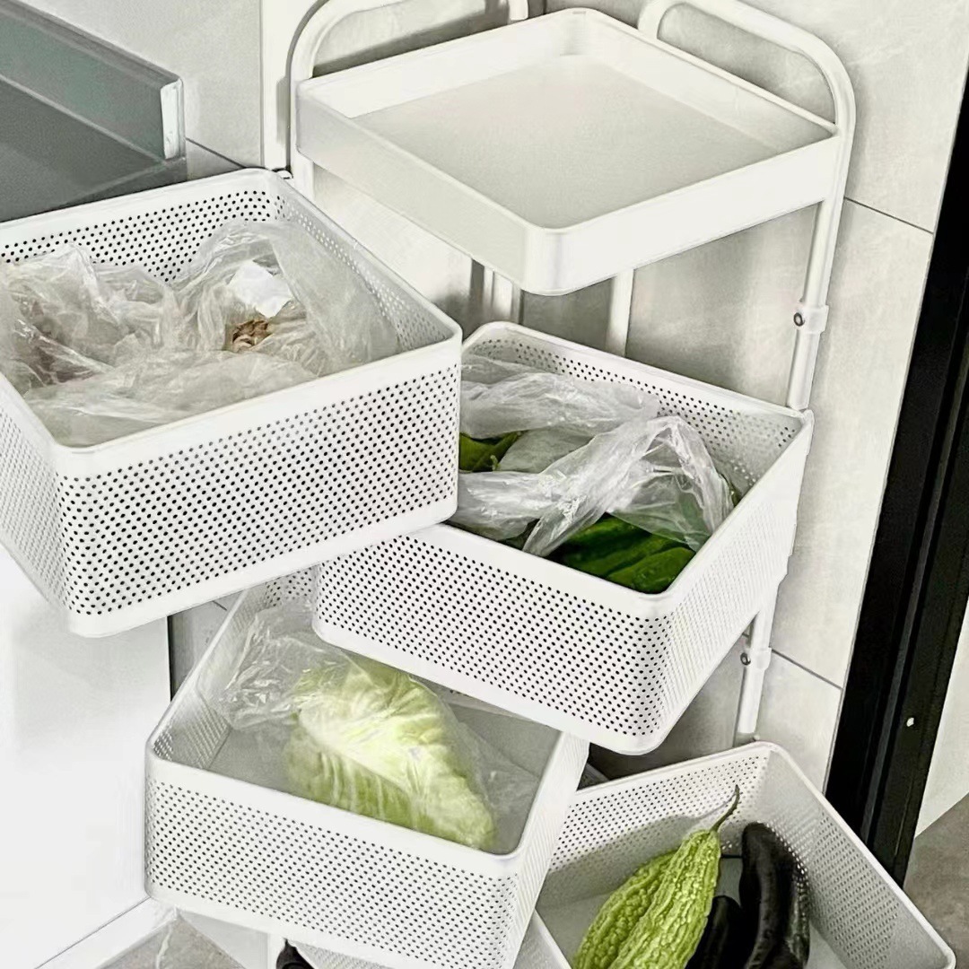 Estante de almacenamiento de cocina de carro pequeño estante de almacenamiento de bocadillos móviles multicapa estante de almacenamiento multifuncional estante de almacenamiento de artículos diversos