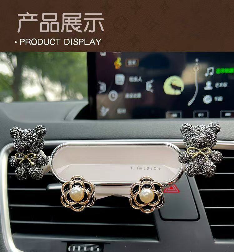 Car phone holder, cartoon goddess style, air vent mount for car phone navigation and fixed support