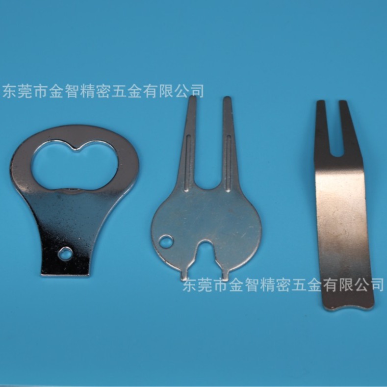 五金冲压开瓶器铁片镀锌件圆形铁片连续冲压件