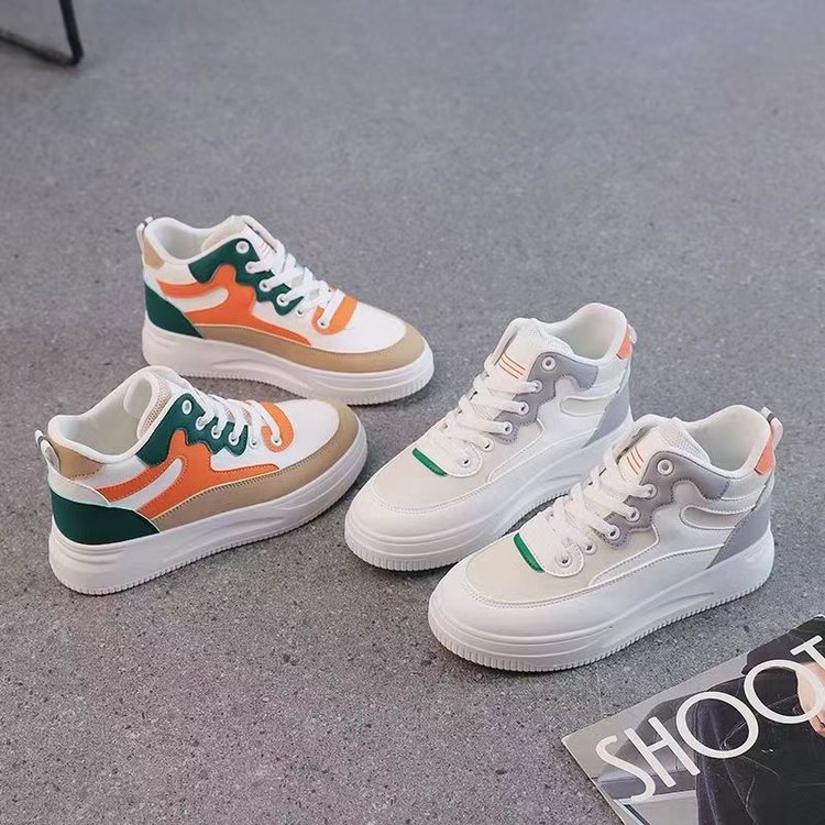 Γυναικεία παπούτσια τένις Δερμάτινα παπούτσια Αθλητικά παπούτσια Διχτυωτό συνθετικό με απορρόφηση κραδασμών Αναπνεύσιμο εύκολο στο καθάρισμα Υποδήματα_voghion.com