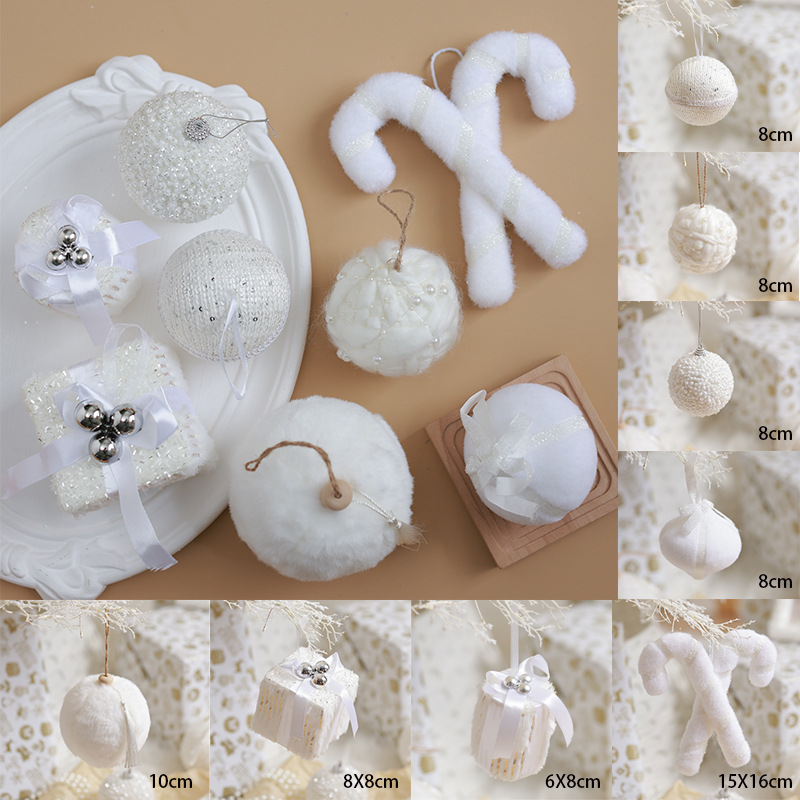 Decoración del árbol de Navidad DIY paquete de árbol de Navidad colgante de decoración de Navidad rosa 8cm bola de espuma de Navidad