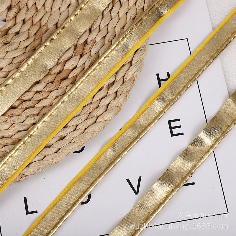 Корончатая веревка оптом, вставки из полиэстера-хлопка, атласный сатин, полоски для окантовки различных материалов, заводская поставка.