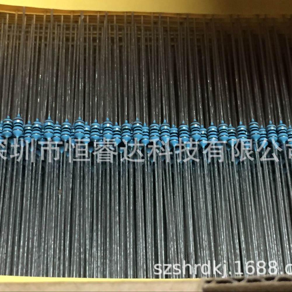 工厂直供编带1%直插五色环金属膜电阻1/8W-1R1 0.125W-1.1ohm 欧