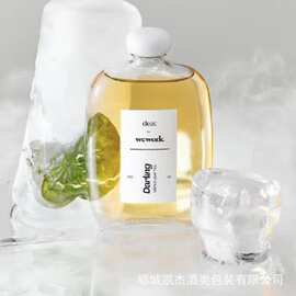 透明玻璃饮料瓶奶茶咖啡果汁瓶子分装瓶小酒瓶洋酒瓶果酒瓶
