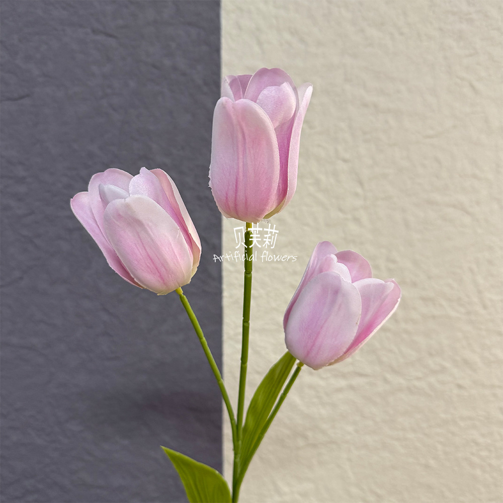 3D 튤립-다크 핑크