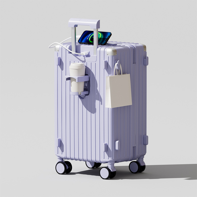 Maleta para mujeres, 28 pulgadas, multifunción, 20 pulgadas, rueda silenciosa universal, caja de embarque a prueba de explosiones.