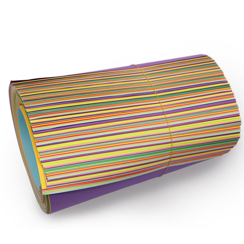 70g color doble papel adhesivo A4 niños papel-Corte DIY estudiante hecho a mano papel de color plegable papel de oficina papel adhesivo de color cartón